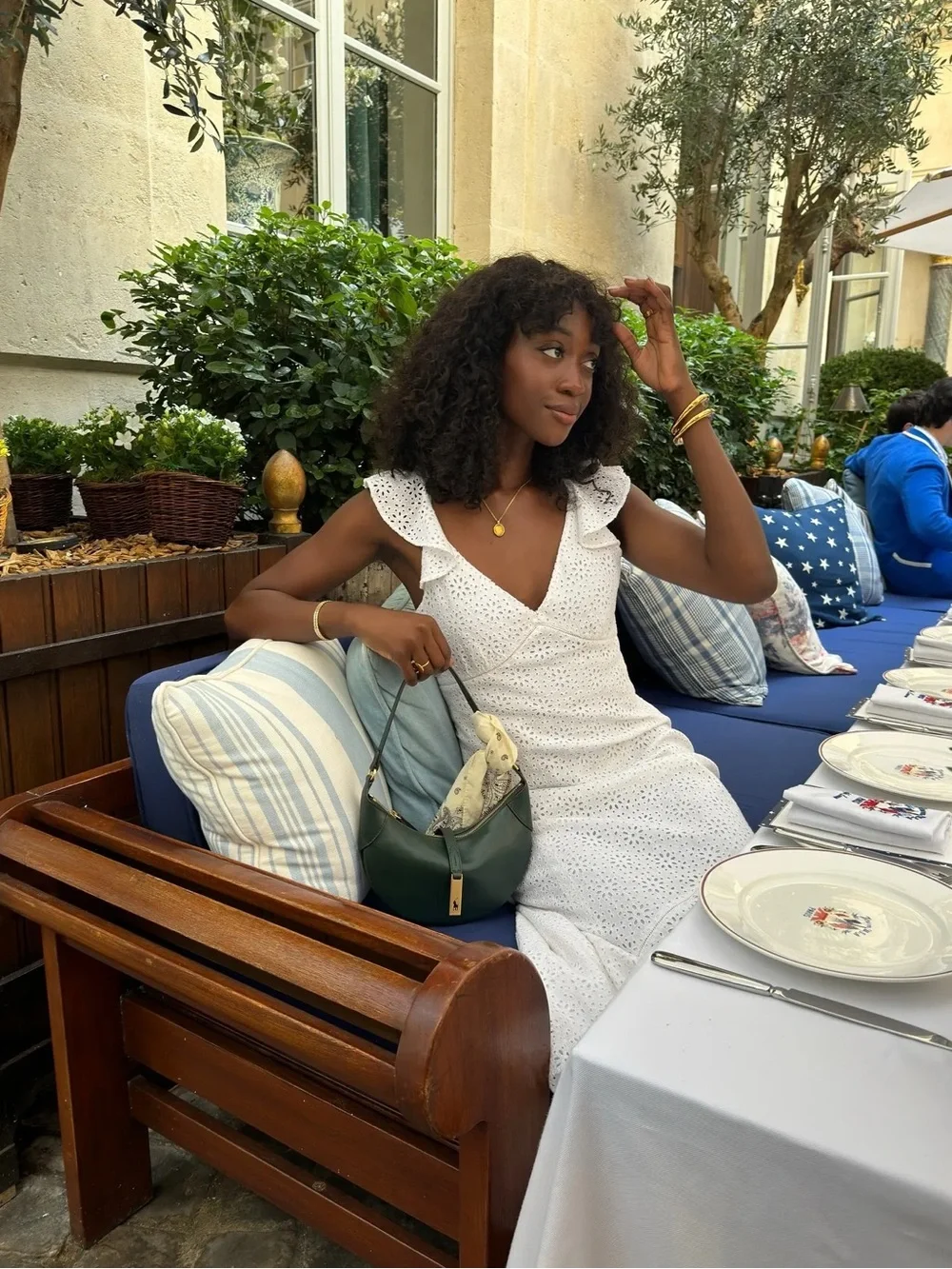 Polo Ralph Lauren • Embroidered Eyelet Cotton Dress white broderie anglaise - Picture 9 of 15
